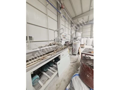 80/156 Conical Twin Screw Pvc Profile Extrusion Line