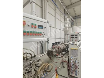80/156 Conical Twin Screw Pvc Profile Extrusion Line