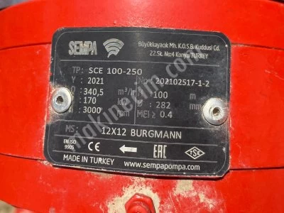 2021 Model -Hiç Kullanılmamış-Sempa 160Kw Elektrikli + 170 Kw Dizel Yangın Seti