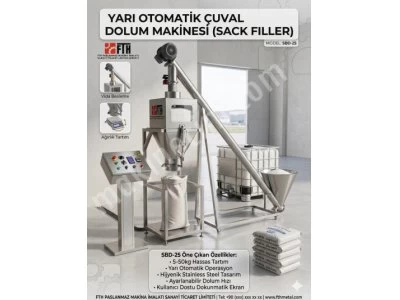 Yarı Otomatik Çuval Dolum Makinesi - Fth Paslanmaz & Makina