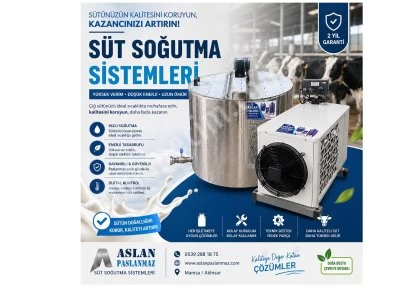 Süt Soğutma Tankı, 350 Lt Kapasiteli Kendinden Kantarlı Otomatik Soğutma