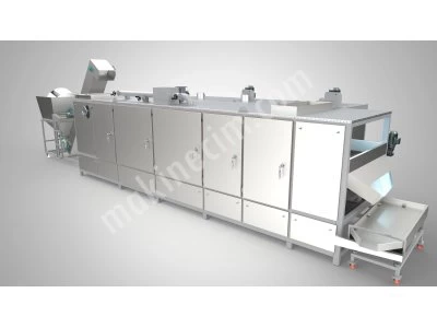 500 Kg/H Belt Type Turbo Roasting Machine For Nuts and Seeds