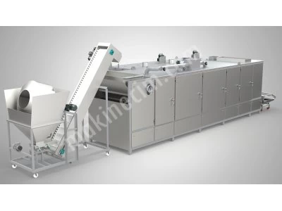 500 Kg/H Belt Type Turbo Roasting Machine For Nuts and Seeds