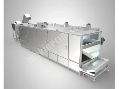 500 Kg/H Belt Type Turbo Roasting Machine For Nuts and Seeds