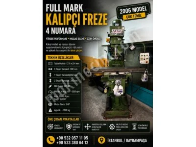 Unbeatable Prıce! Full Mark No.4 Turret Mıllıng Machıne | 2006 Model | Mınt Condıtıon |