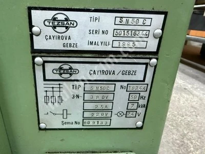 Tezsan Tos Sn 50 | 1 Metre Torna | 1995 Model | Kozmetik ve Mekanik Çok İyi!