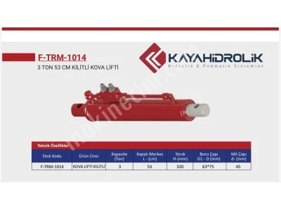 3 Ton Kilitli Kova Lifti