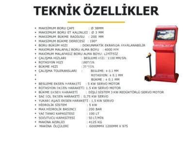 Q38 5 Eksen Boru ve Profil Büküm Makinası