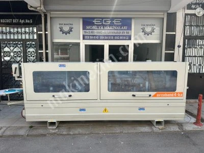 Ayzaband 4 Ka Başson Kesmeli Kanal Açmalı Solventli Pvc Kenar Bantlama Makinası