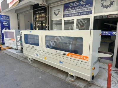 Ayzaband 4 Ka Başson Kesmeli Kanal Açmalı Solventli Pvc Kenar Bantlama Makinası