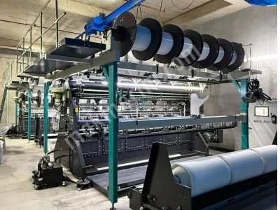 Çift İğne Yataklı Çözgülü Örme Makinesi