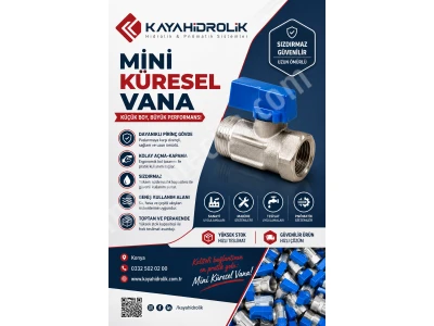 Mini Küresel Vana Stoklarımızda