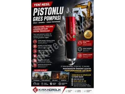 Yeni Nesil Pistonlu Gres Pompası