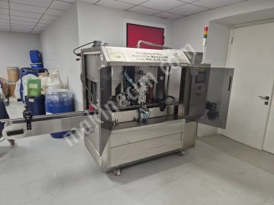 Sıvı Yarı Katı Servo Motorlu Konveyörlü Dolum Makinası - Isıtıcı ve Karıştırıcılı Çift Kazanlı