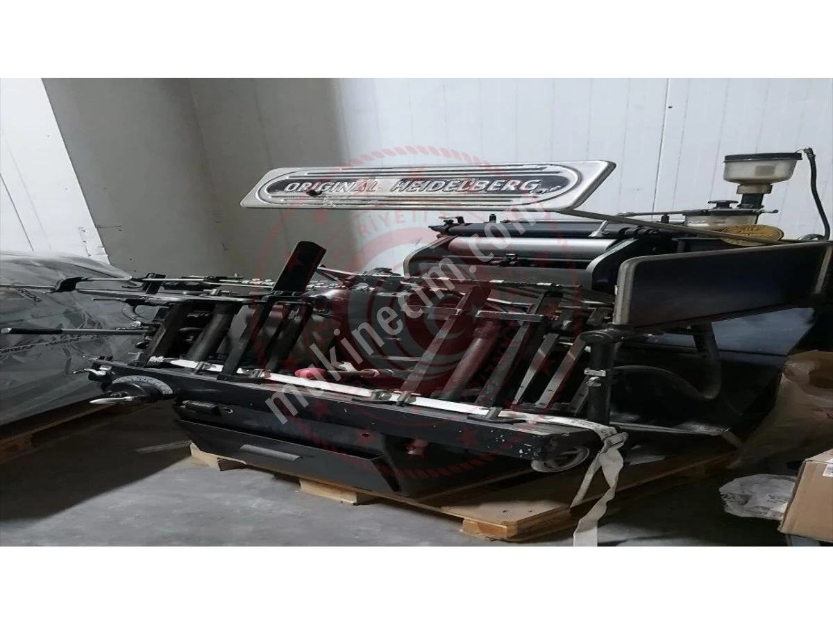 Heidelberg Orijinal 1 Numara Maşa (26×38) Otomatik Tipo Baskı Makinesi