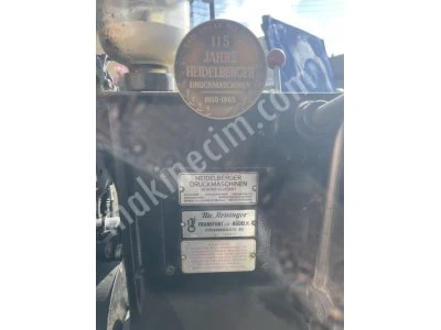 Heidelberg Orijinal 1 Numara Maşa (26×38) Otomatik Tipo Baskı Makinesi