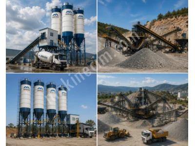 Anahtar Teslim Beton Santrali | Kırma Eleme Tesisi | Silo İmalatı