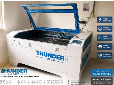 Profesyonel Thunder Laser Co₂ Lazer Kesim Makinesi 130X90