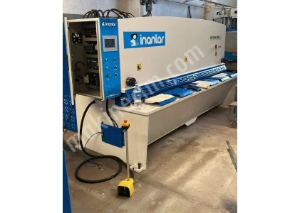 Acill Atölyeden Sıfır Ayarında 10 Mm 170 Tonluk 4 Eksen 3 Metre Abkant Pres 3 Metre 6 Mm Acı Keser Dokunmatık Ekran Giyotın Makas