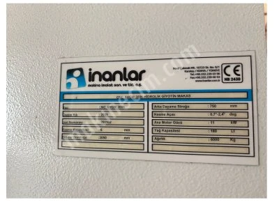 Acill Atölyeden Sıfır Ayarında 10 Mm 170 Tonluk 4 Eksen 3 Metre Abkant Pres 3 Metre 6 Mm Acı Keser Dokunmatık Ekran Giyotın Makas