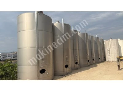 Germetal 35 Ton 304 Paslanmaz Çelik Dikey Depolama Tankı