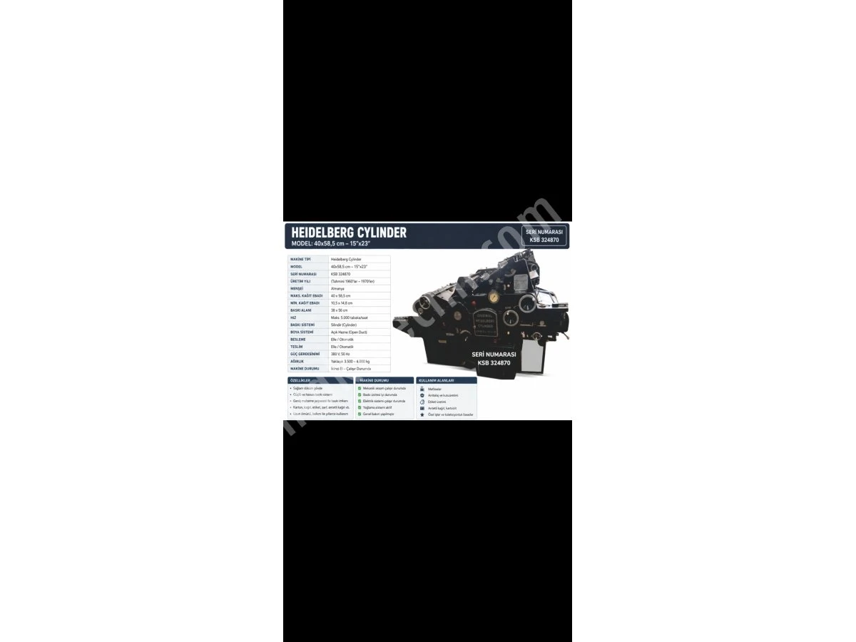 Heidelberg Orijinal 40*58.5 Tipo