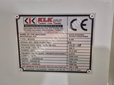 Acil Satılık Klk 80 Pvc Makinesi 8 Ünite Sıfır Ayarında