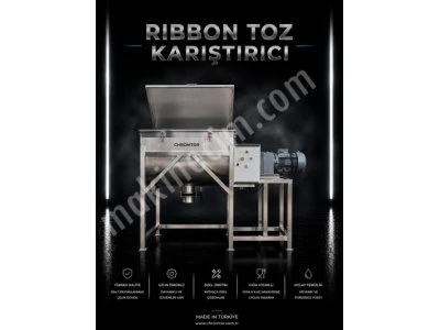 1000 Litre Ribbon Toz Karıştırıcı | Paslanmaz Ribbon Mikser | Chromtor