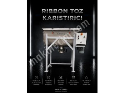500 Litre Toz Mikseri | Ribbon Toz Karıştırıcı | 304 Paslanmaz | Chromtor