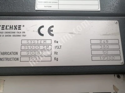 Techne System 15000 Sm - Ekstrüzyon Şişirme (Extrusion Blow Molding) Makinesi