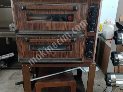 Inoxclass Pizza Fırını Taş Tabanlı Fırın Balık Pişirme Fırını Çift Katlı Altlıklı Elektrikli Fırın