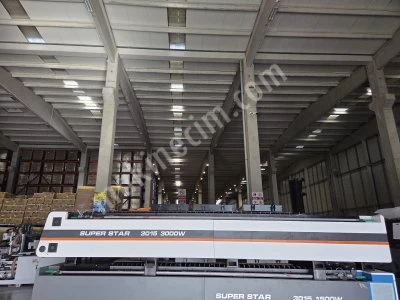 3 Kw Fiber Lazer Kesim Makinası Tabla 1500X3000 Superstar Türk