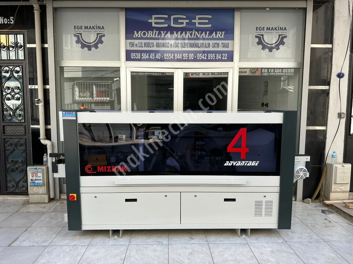 (Sıfır) Mızrak Advantage 4 Başson Kesmeli Pvc Kenar Bantlama Makinası