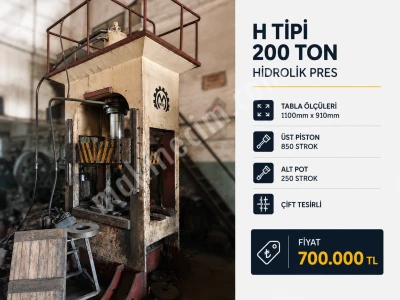 200 Ton Hidrolik Pres H Tipi