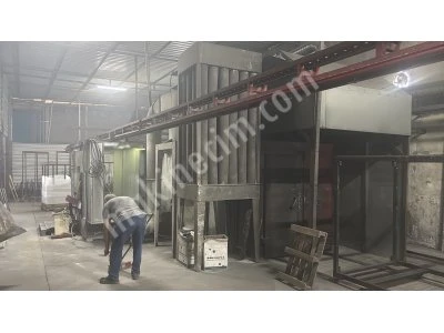 Elktrostatik Toz Boya Fırını Yarı Otomatik.Elektrikli