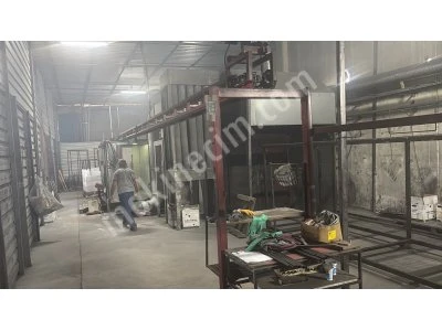 Elktrostatik Toz Boya Fırını Yarı Otomatik.Elektrikli
