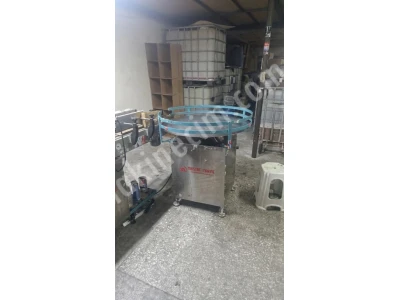 5 Tonluk Kazanlı 6 Kafa Dolum ve Etiketleme Makinesi Döner Sepet