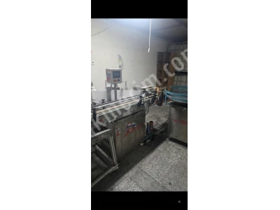 5 Tonluk Kazanlı 6 Kafa Dolum ve Etiketleme Makinesi Döner Sepet