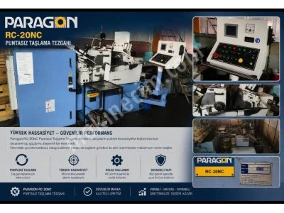 Paragon Rc-20Nc Puntasız Taşlama Tezgahı