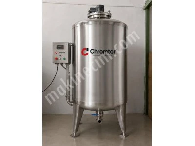 1 Ton Isıtıcılı Ve Karıştırıcılı Proses Kazanı | 304 Paslanmaz Çelik | Chromtor