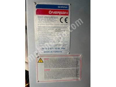 Önersan Nr 750 Tünelli Shrink Ambalaj Makinesi