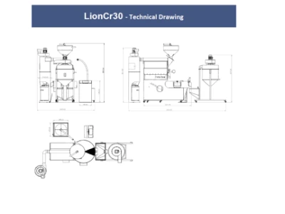Lioncr30 33Kg Drum Capacity Coffee Roasters Machine