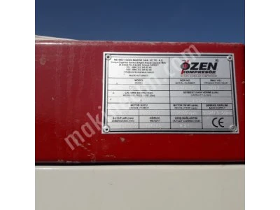 Özen 75Kw 2017 Vidalı Kompresör