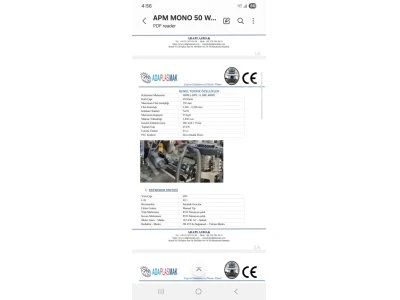 Apm Mono 50 Adaplasmak Hışır Poşet Üretimi