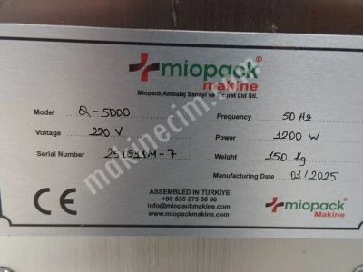 Sıfır – Hiç Kullanılmamış Mıopack Q-5000 Otomatik Tartılı Paketleme Makinesi + Konveyörler & Taksit