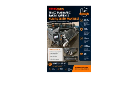 Otomatik Pastal Serim Makinası 2.El Az Kullanılmış
