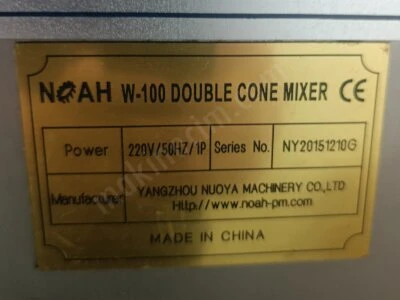 Noah W-100 Double Cone Mixer Çift Konik Toz ve Granül Mikseri