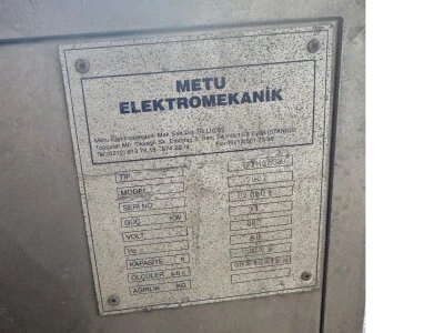 Metu 350 Lt.Çift Tanklı Ultrasonik Yıkama Makinası