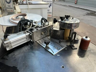 2018 Model Hizmet Him Marka Otomatik Metrajlı Makaslı Çfit Merdaneli Eğri Kenar Bantlama Makinası