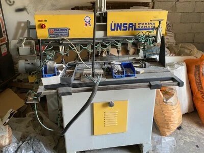 Ünsal Makina 8'Li Çoklu Delme Makinesi Çalışır Faal